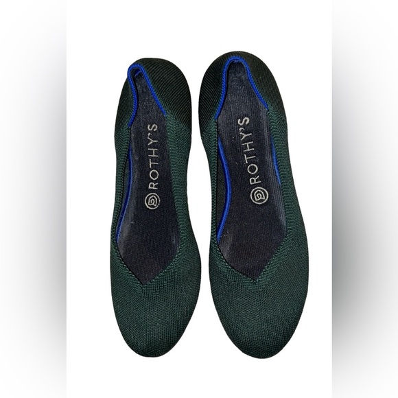 Rothy's Green and Blue Flats - Picture 1 of 5